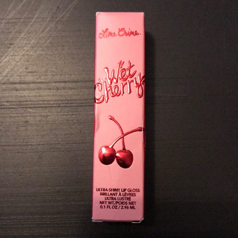 lime crime wet cherry ultra shiny lip gloss